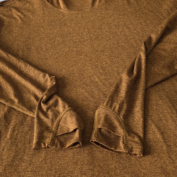 Athleta Uptempo Cowl Neck Hoodie Sweatshirt in Rich Rustic Brown - Picture 8 of 14